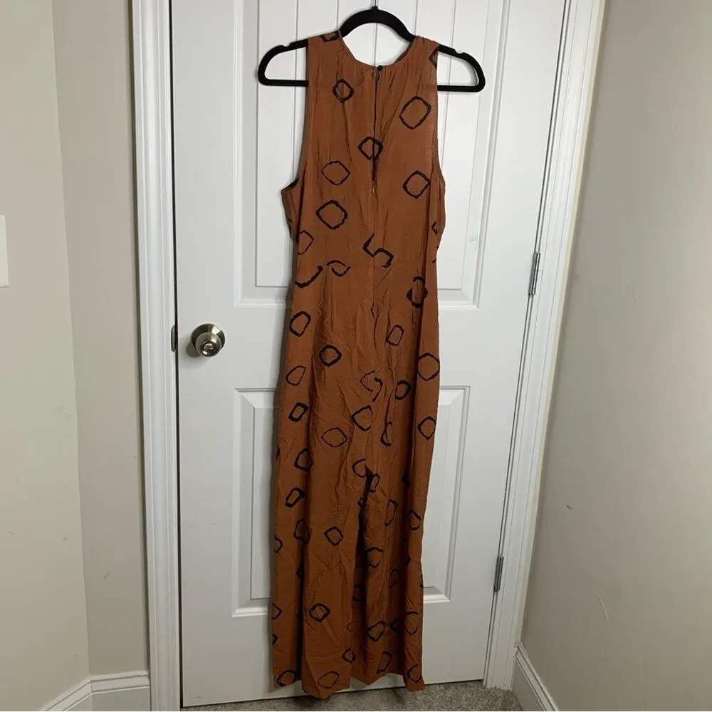 Anthropologie Eva Franco Faith wide leg halter‎ jumpsuit size 8 vacation summer - Image 8