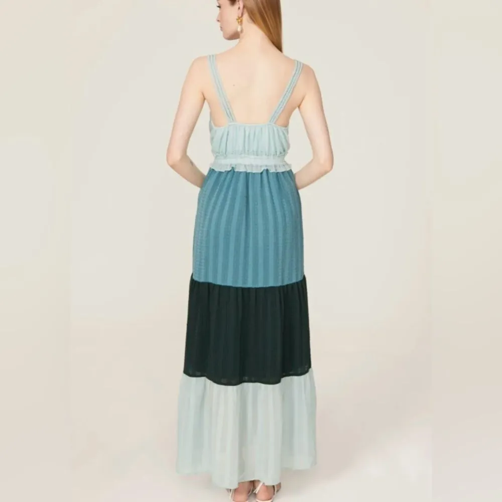 Slate & Willow Blue Tiered Dress - Image 4
