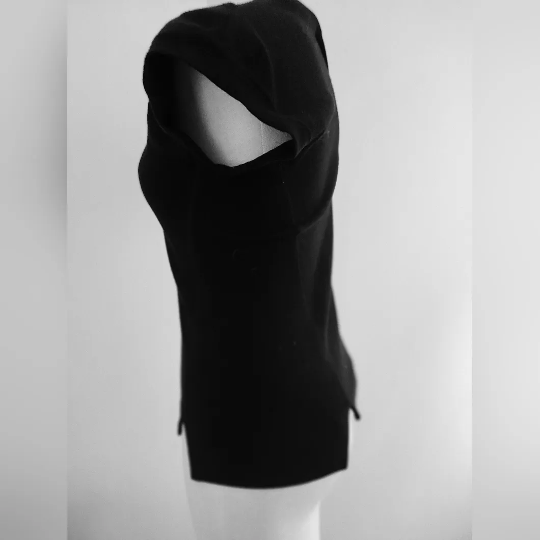 Derek Lam Black Fine Wool Top - M - - Image 2