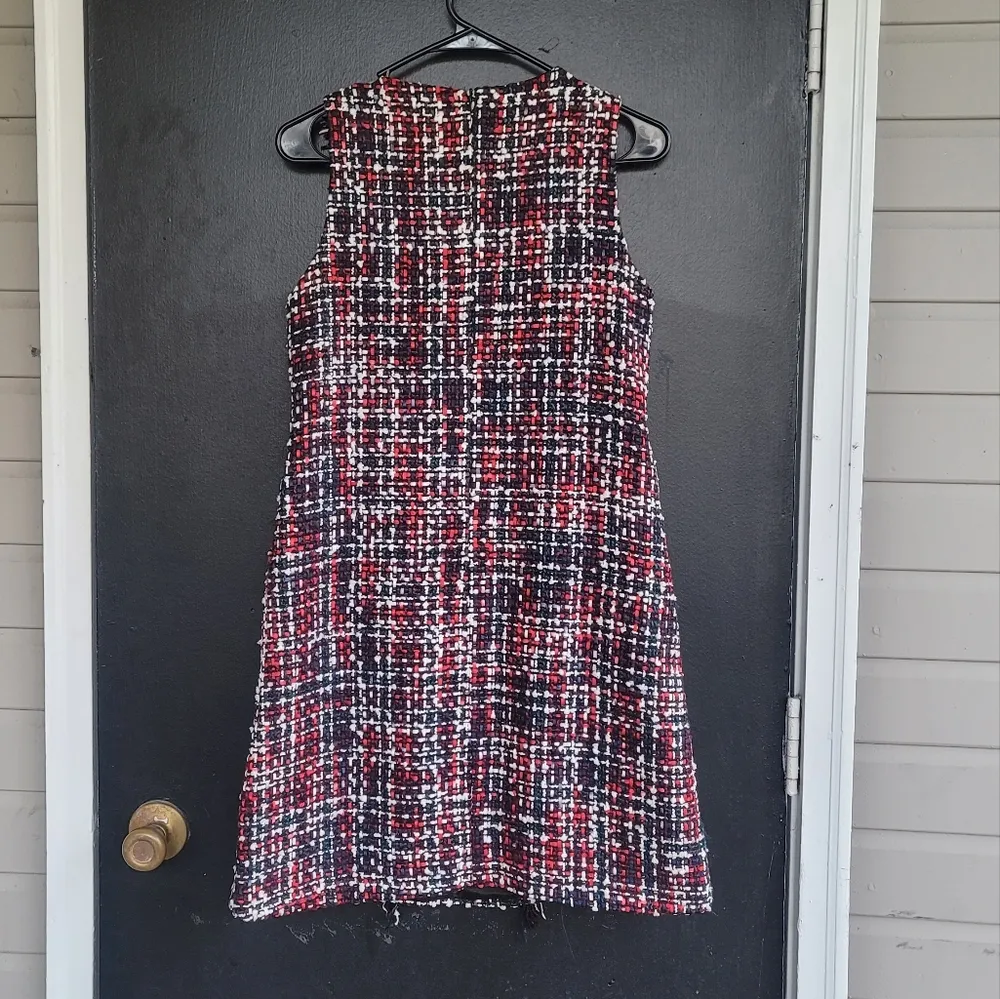 Molly Bracken Sleeveless Tweed Fringe Dress XS - Image 7