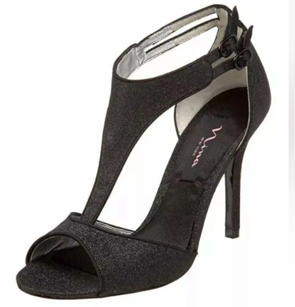 Nina🔥 women’s unilla T strap sandles with approximately 4” heel Sz 7.5 - Image 2