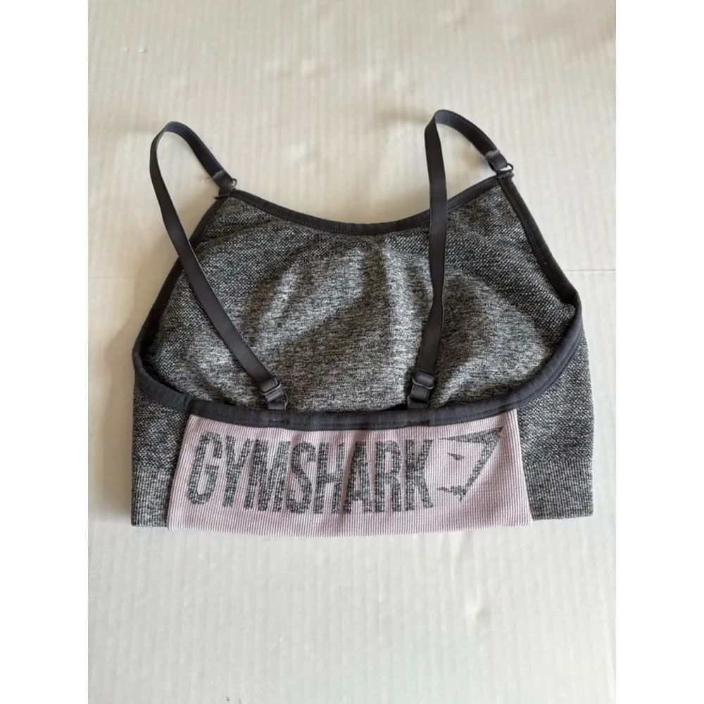 Gymshark FLEX STRAPPY SPORTS BRA gray pink XS - Image 2