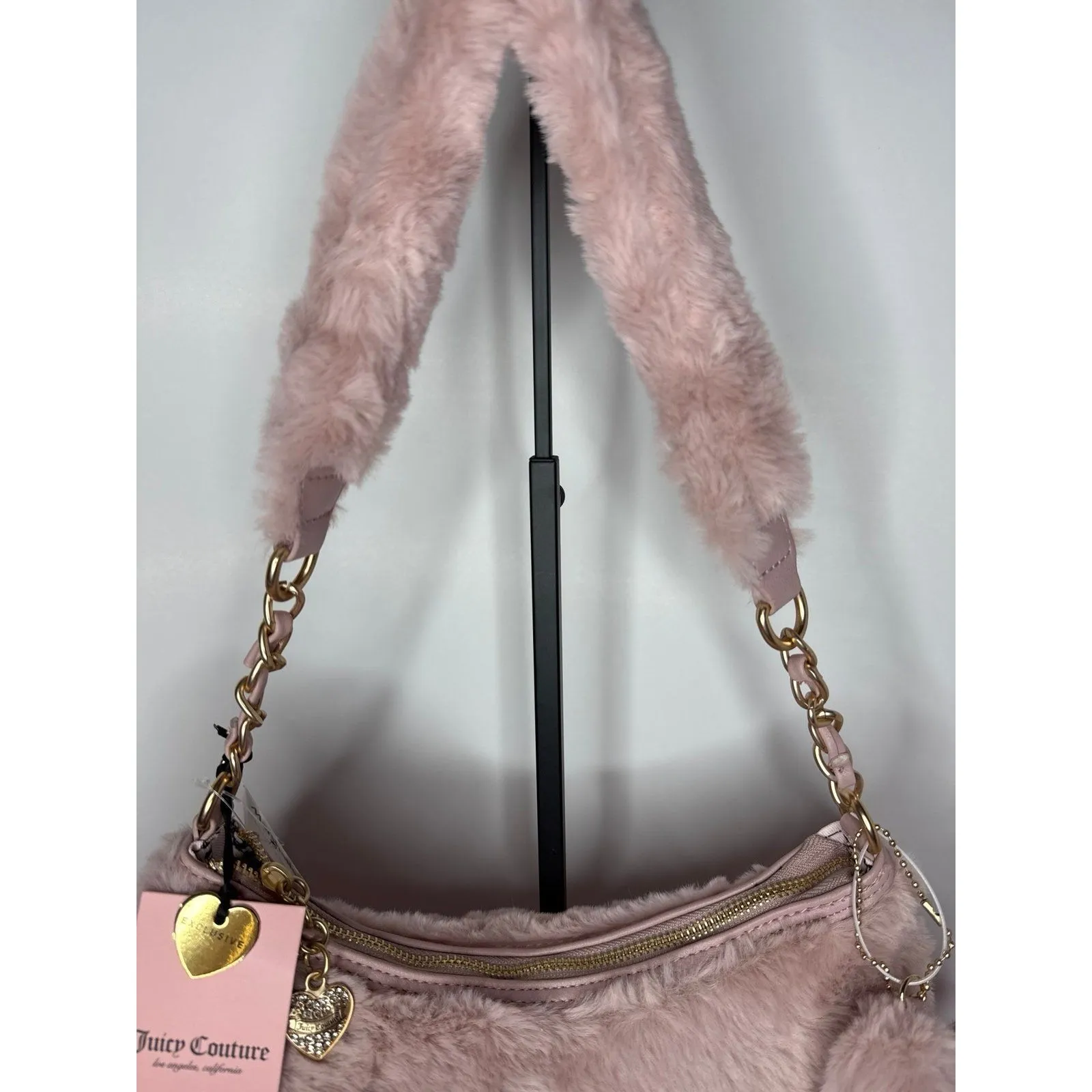 Juicy Couture Love Furry Friends Hobo Handbag - Image 5