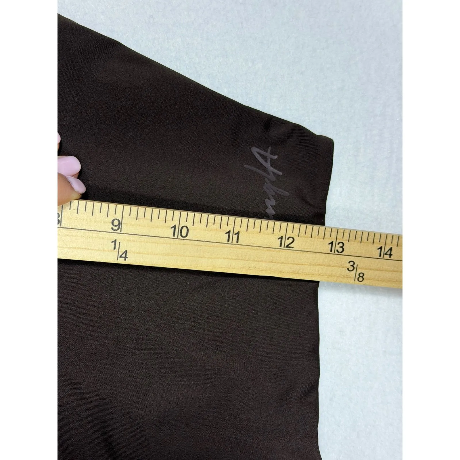 YoungLA Brown Scoop Neck Sports Bra Lounge Crop Top Women's Large - Image 4