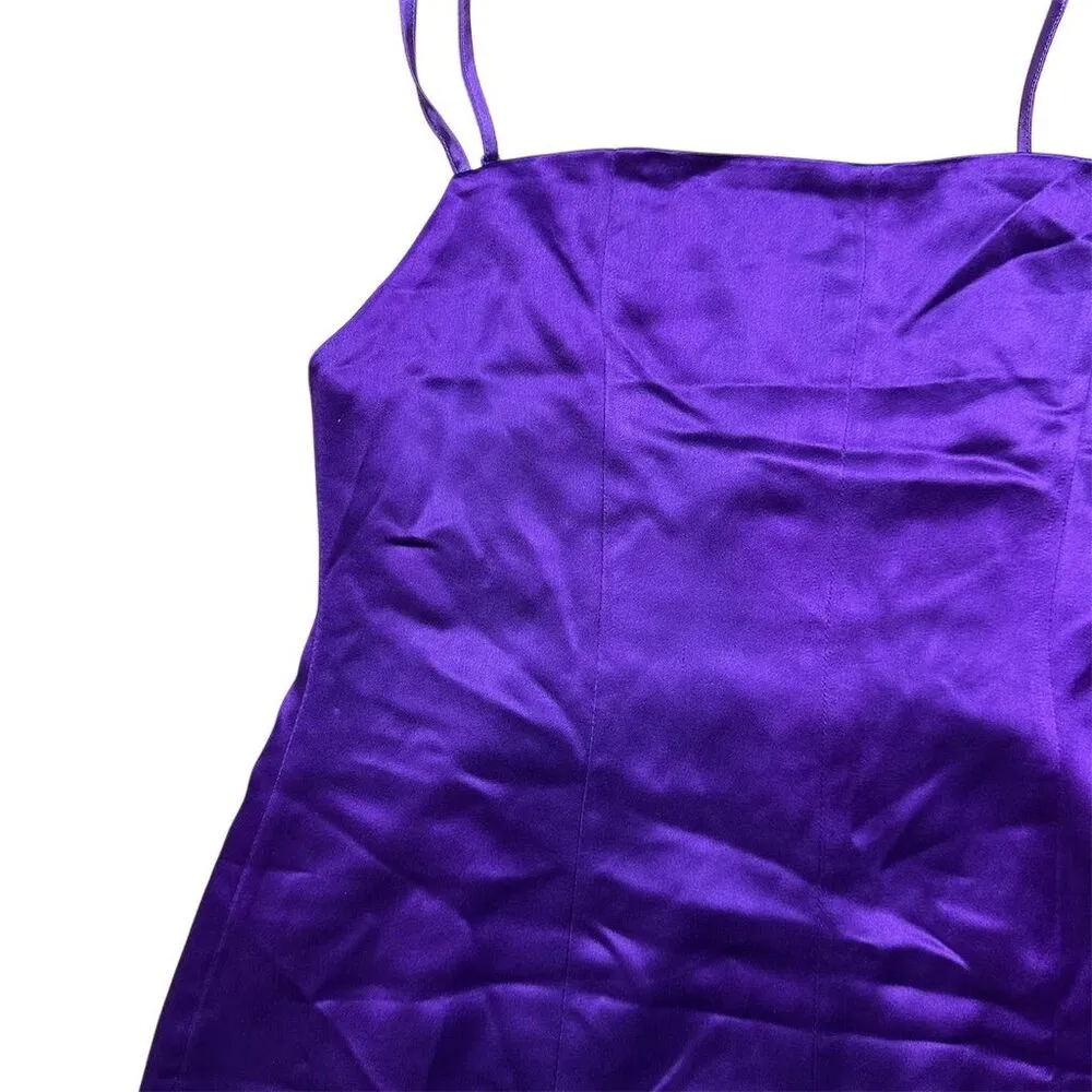 NWT Retrofete Janessa Dress Women's L Royal Purple Sleeveless Party Mini Bodycon Size L - Image 5