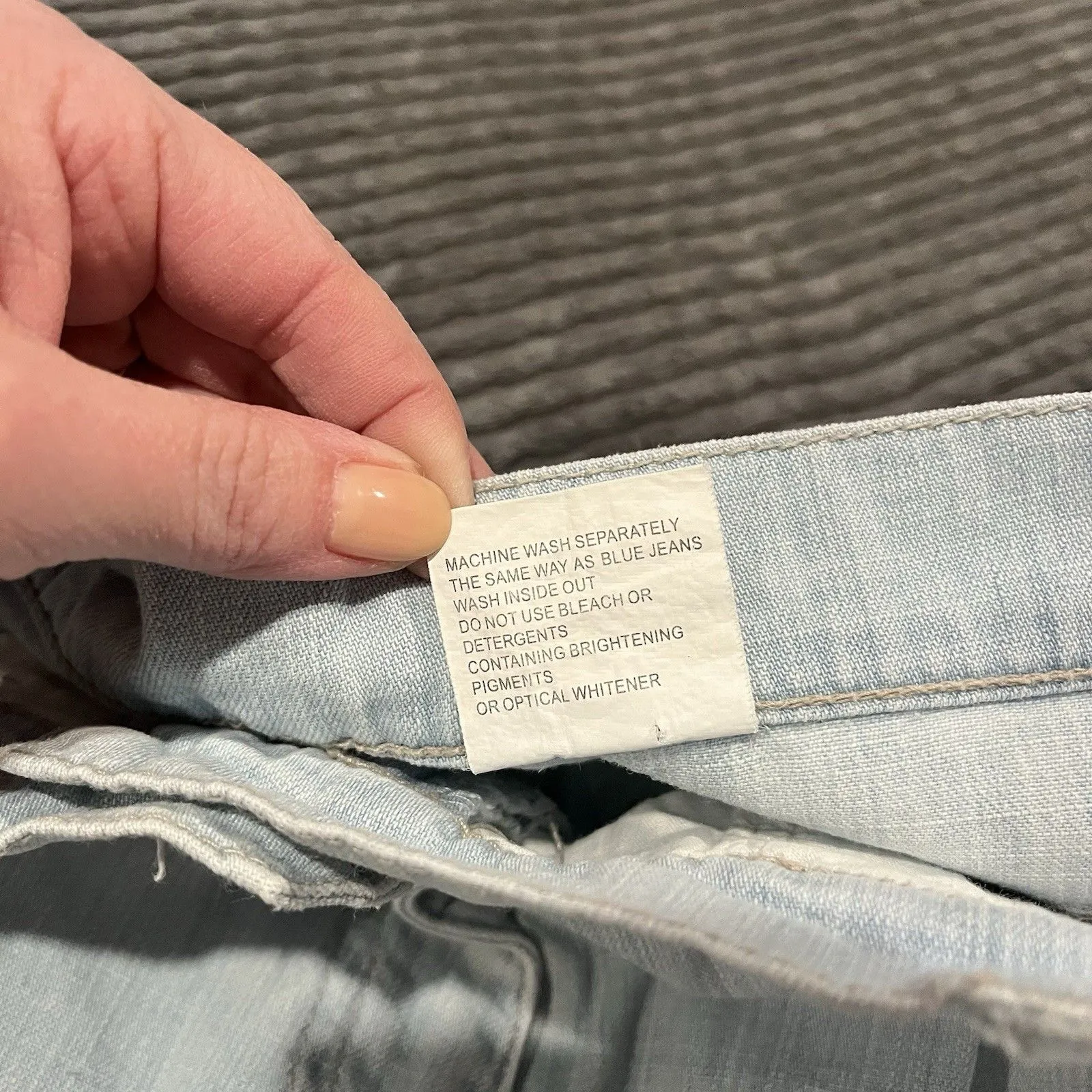 Vintage Blue Willi's Womens Jeans High Waist Jeans Light Blue Denim Size 36 Slit - Image 12