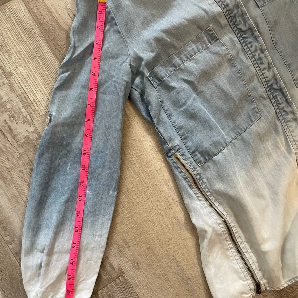 Anthropologie Holding Horses Women’s Ombre Dye button up long sleeved shirt. Sz0 - Image 6