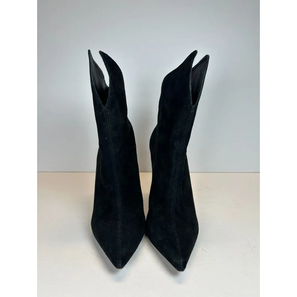 Schutz Women's Size 6.5B Black Viha Casual Suede Ankle Bootie EUC - Image 6