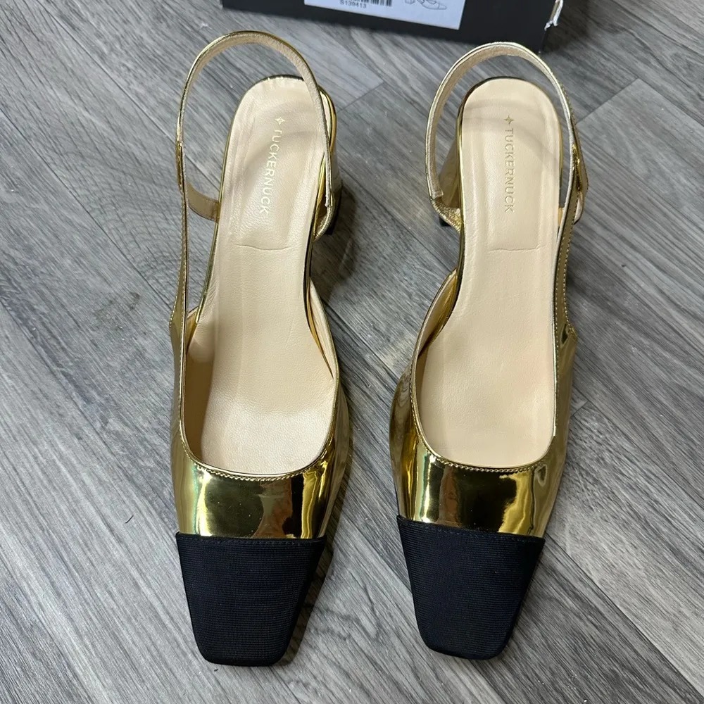 Tuckernuck Tinsley Slingback Heel Gold 8.5 - Image 6