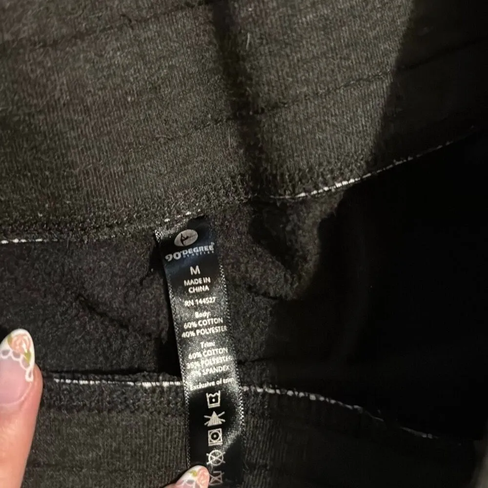 90 degree by reflex black sweatpants size medium - Image 3