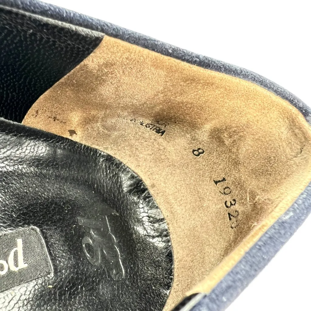 Paul Green Navy Blue Suede Low Block Heel Pumps Size 10.5 - Image 11