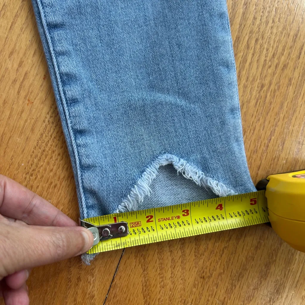 Frame Denim Jeans Women’s Size 30 Blue Le High Skinny Raw Hem - Image 4