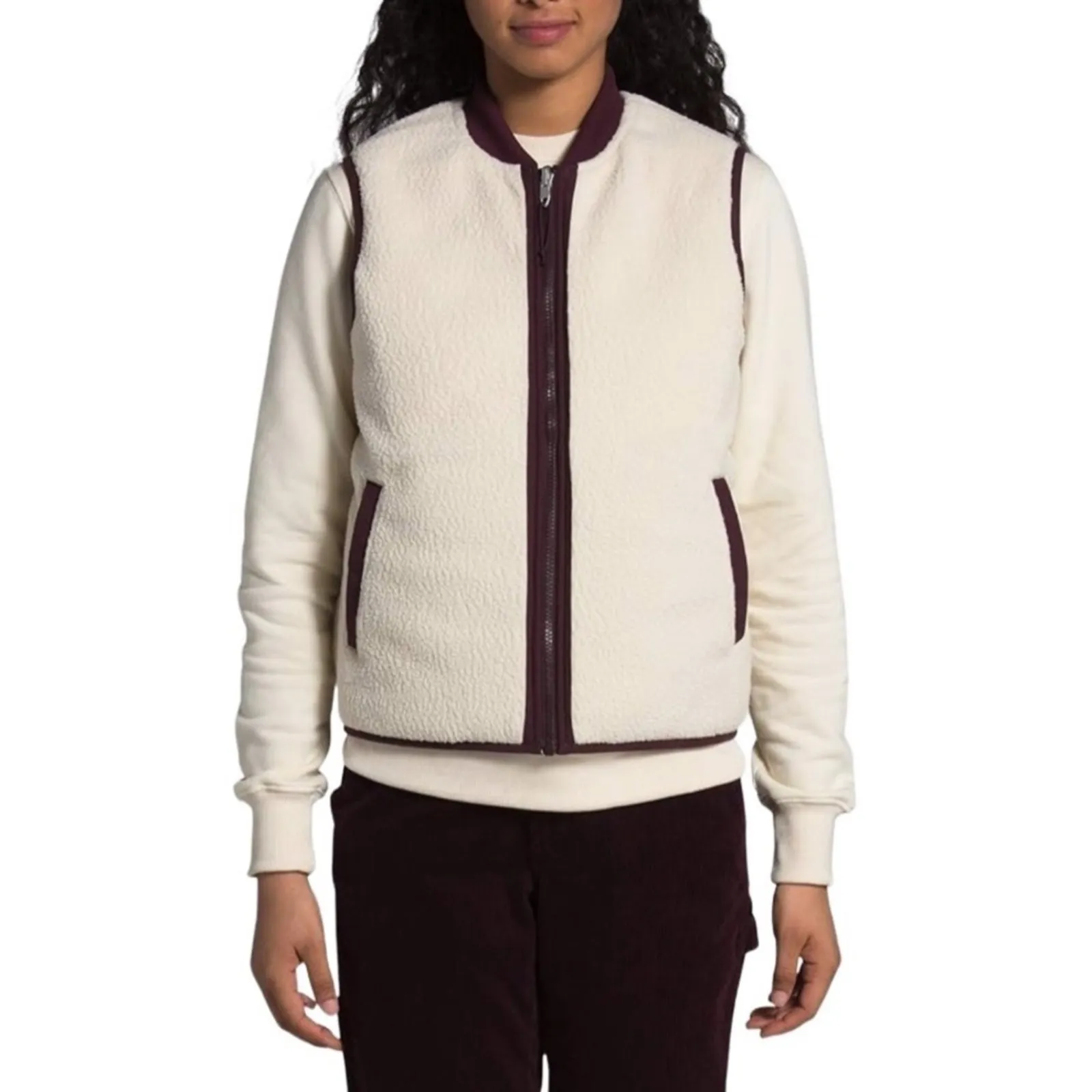 THE NORTH FACE Reversible Sherpa Lined Vest Women M/L Gorpcore Outdoor Everyday - Image 2