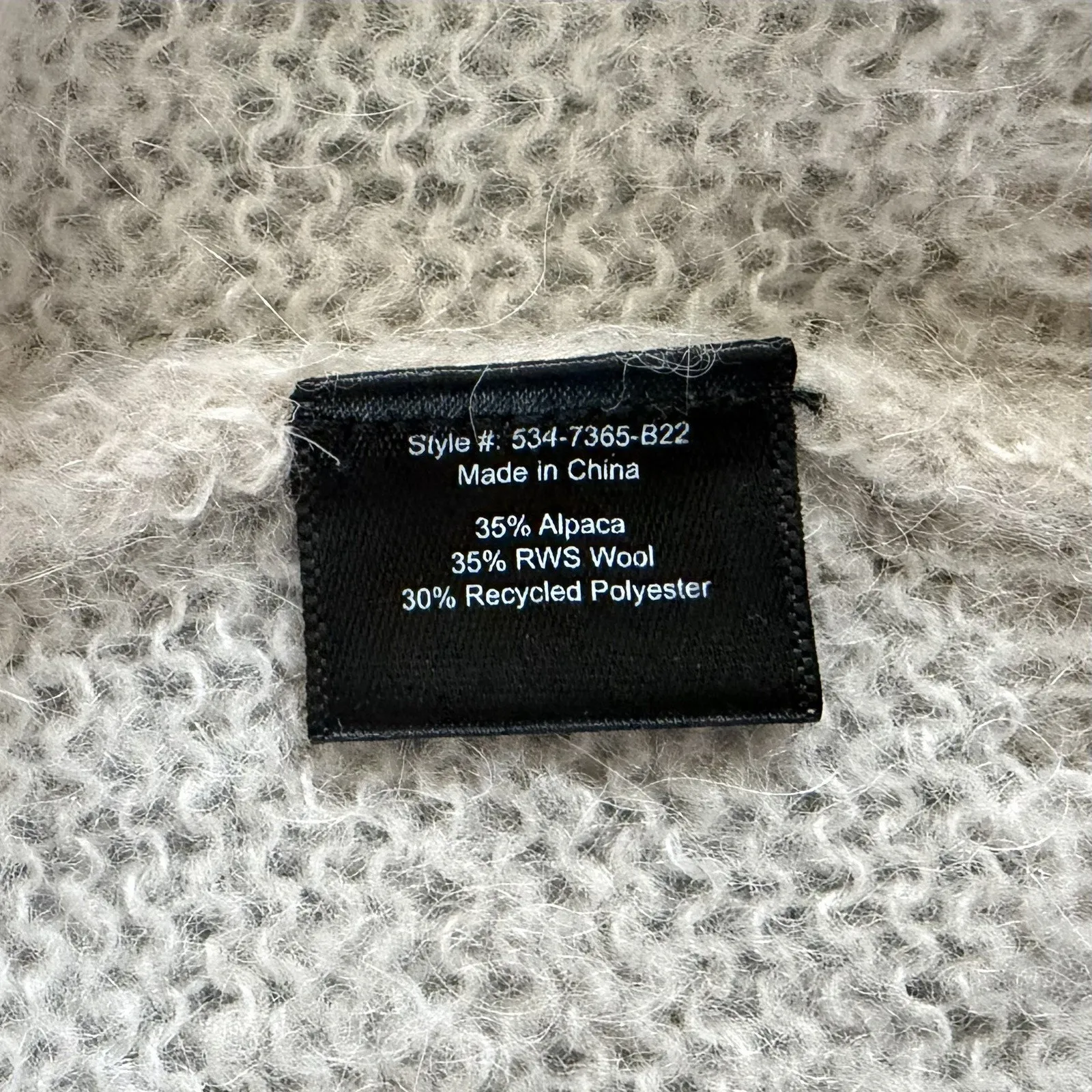 Jenni Kayne Boyfriend Cardigan Beige Alpaca Wool Knit Sweater - Image 5