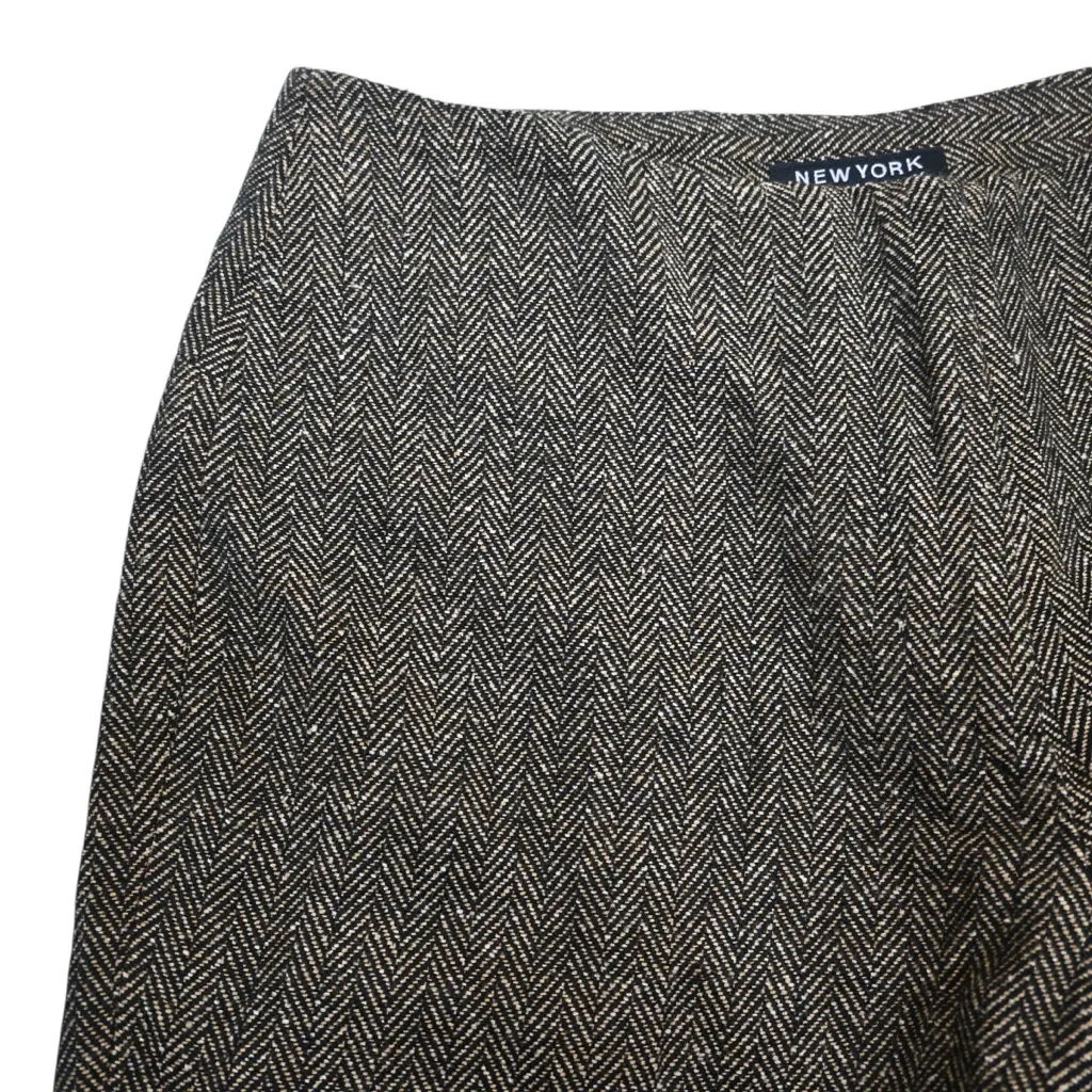 New York & Company Women's 6 Tweed Lined Trouser NEW Brown - Image 6