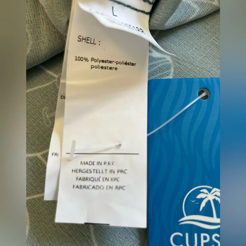 Cupshe Palm Party Floral Cover-Up Mini Dress L NWT - Image 7