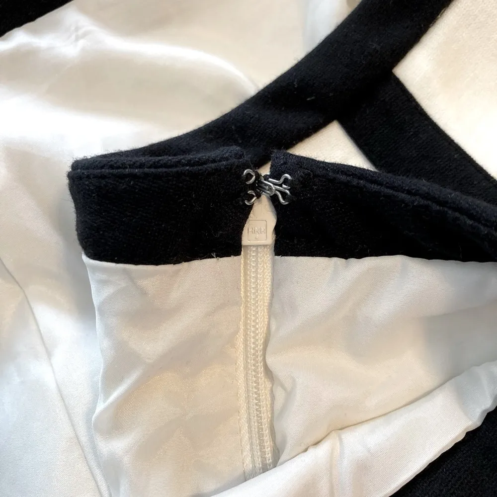 New! Cache Ivary Off White Black Career Skirt  Size 12 - Image 8