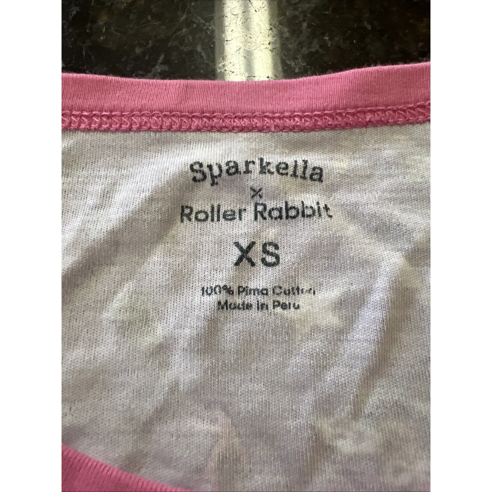 ROLLER RABBIT Womens XS Pajama Top SPARKELLA‎ Collab Channing Tatum Zebra Pima - Image 2