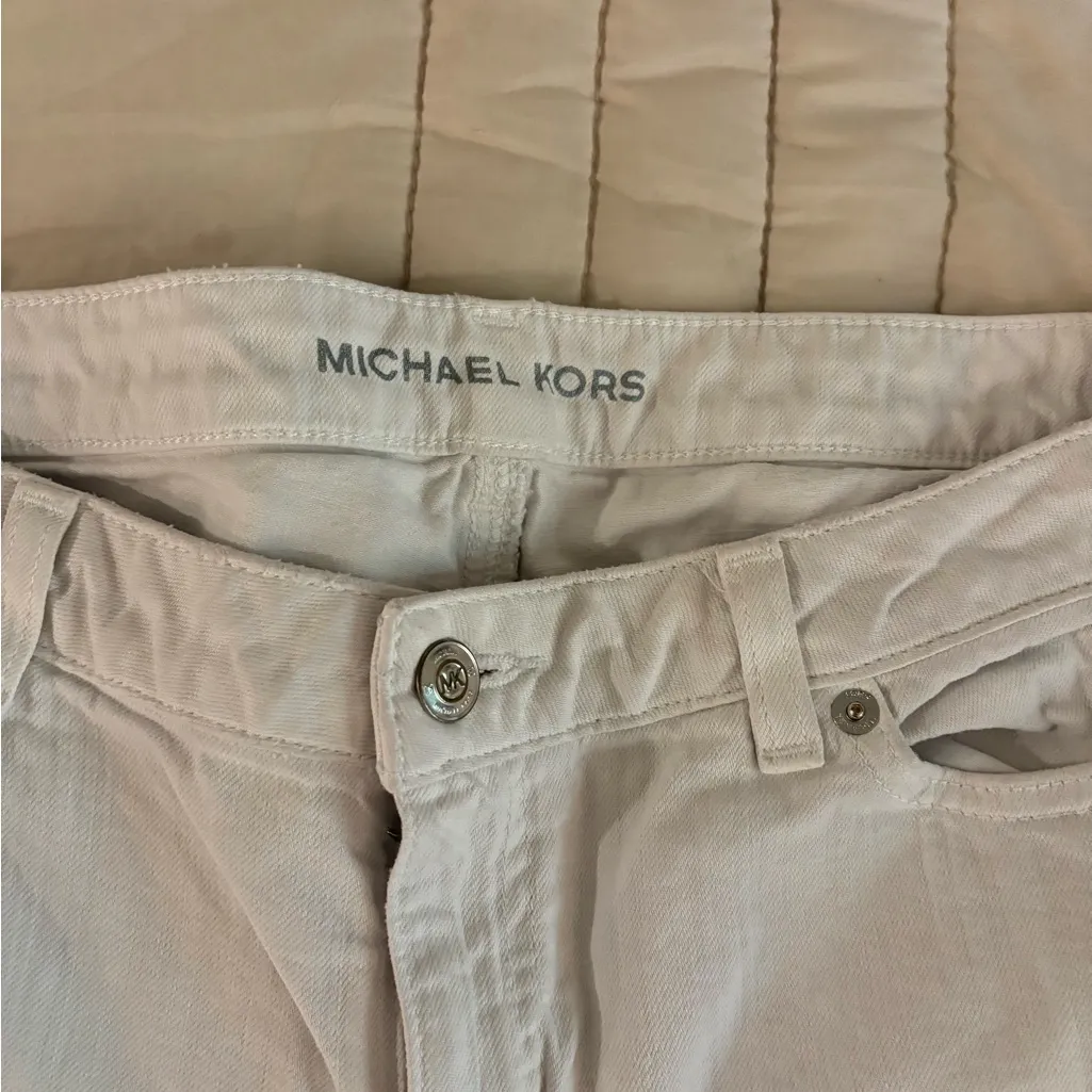 Michael Kors White Ankle Jeans - Image 3