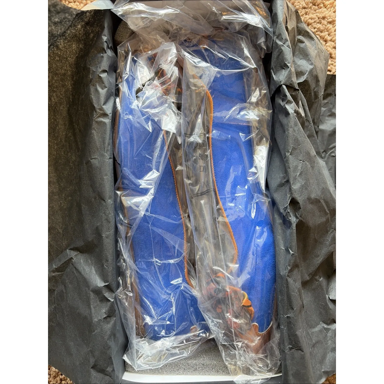 Dream Walkers SANDRA Wearable Art Suede Pointed Flat Shoes EU 41 Handmade NEW Blue Size 10 - Image 14