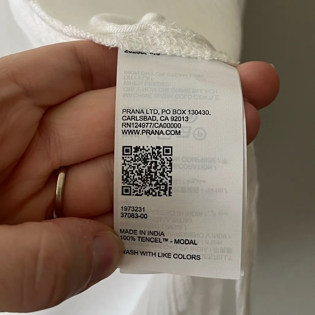 Prana Fernie Long Sleeve Button Down Shirt in White Women's Size XS - Image 10