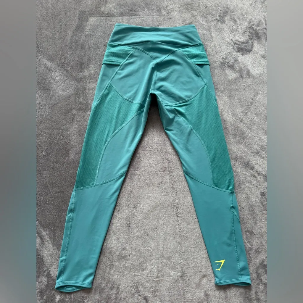 Gymshark Womens Pulse Mesh‎ Teal Training Size Small - Image 7