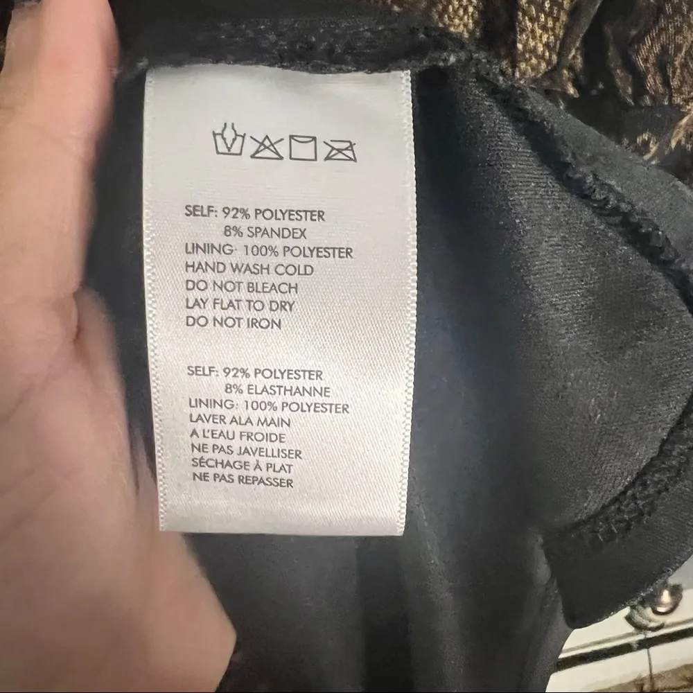 UO snakeskin print brown sleeveless mini dress - Image 6