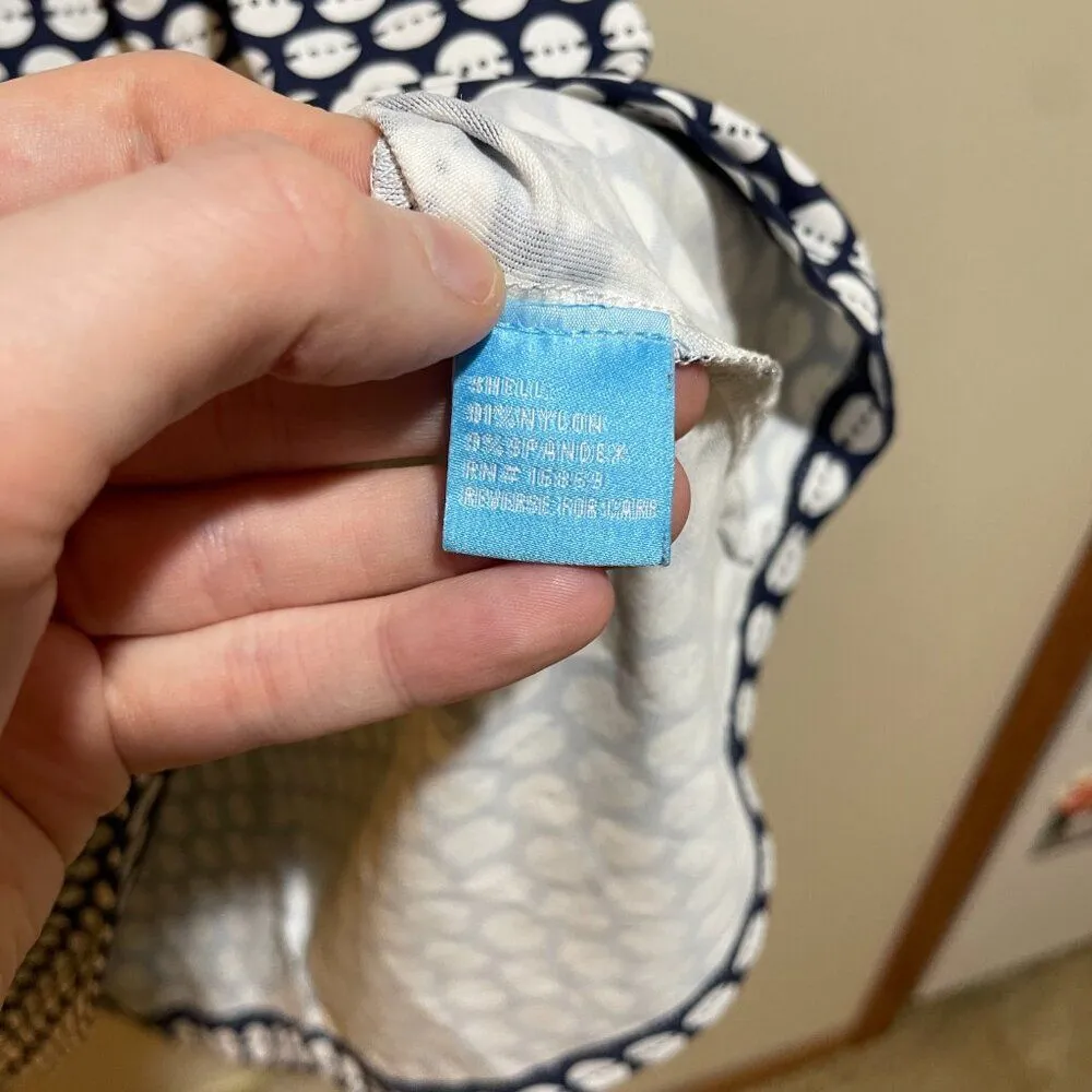 J McLaughlin Size M Catalina Cloth Mia Sleeveless Sheath Dress Navy Polka Dot - Image 8