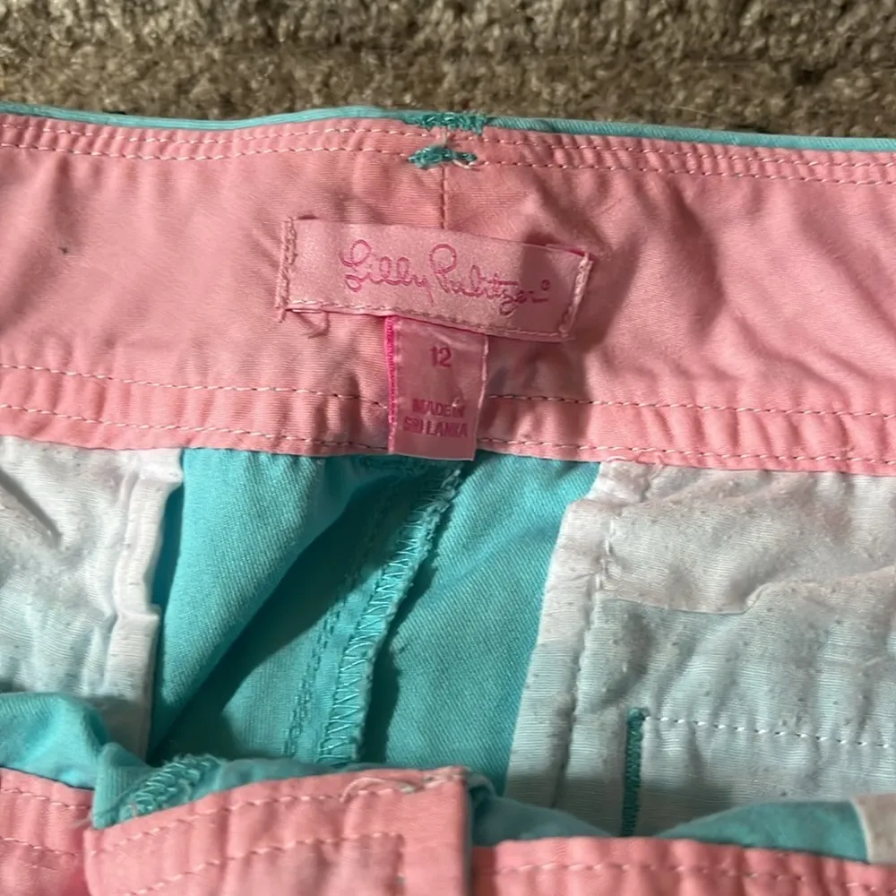 shorts size 12. Blue with pink lining. GUC. - Image 3