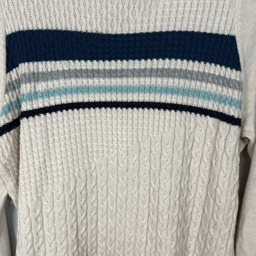 SMARTWOOL Dacono Ski Sweater Merino Wool Blend Cable Knit Turtleneck Women XL - Image 3