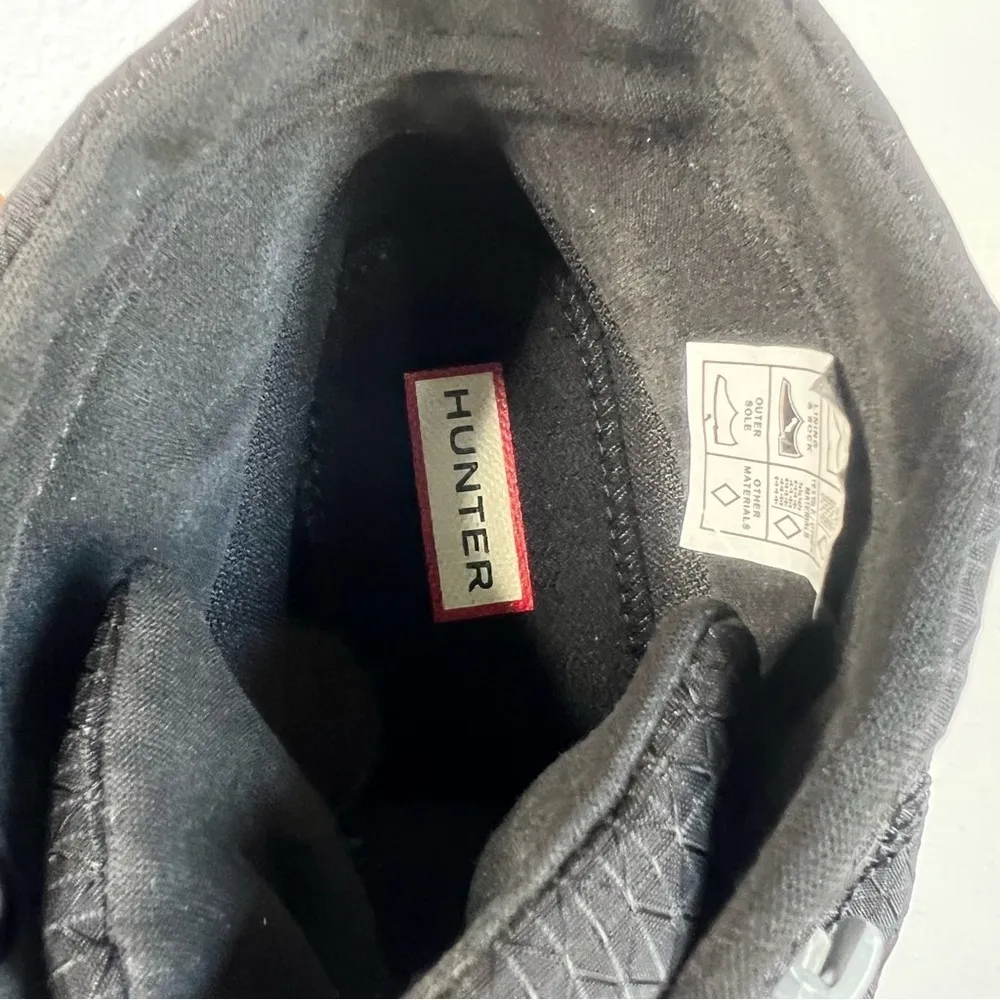 HUNTER Women's Black Travel Explorer Boot Size 10 #B1329 - Image 10