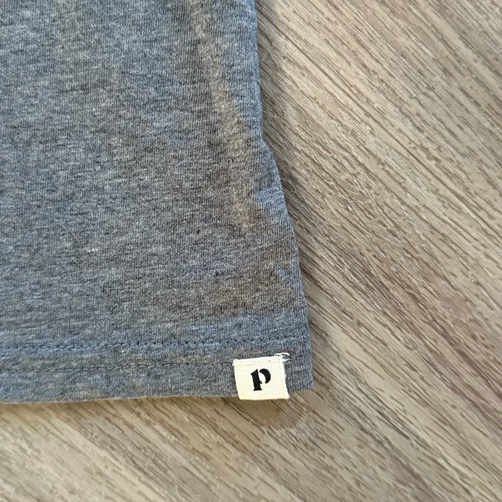 Pact Heather Gray Tee Small Organic Cotton - Image 4
