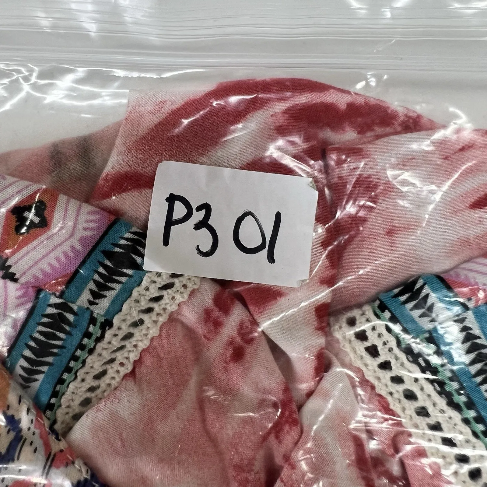 Sundance L Large Avignon Terraza Floral Dress Patchwork Bohemian Keyhole Boho Pink - Image 12