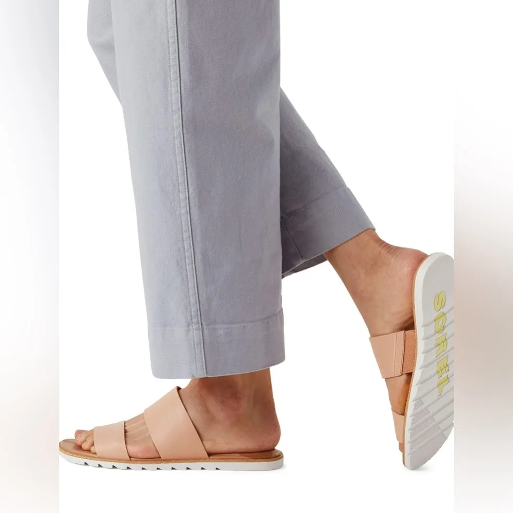 Sorel Ella II Slide Sandals for Women - Mauve Vapor - Size, Light Beige SIZE 8 - Image 4