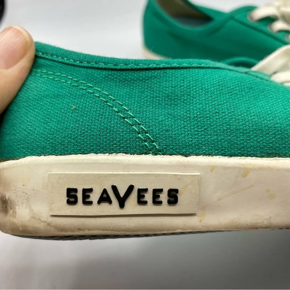 Seavees Stitchfix Green Lace Up Monterey Sneakers Womens 7 Casual Flats Shoes - Image 3
