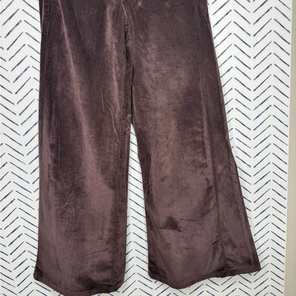 Anthropologie Pilcro Adi Mid-Rise Relaxed Flare Jeans Corduroy Wide Leg Size 27 - Image 6