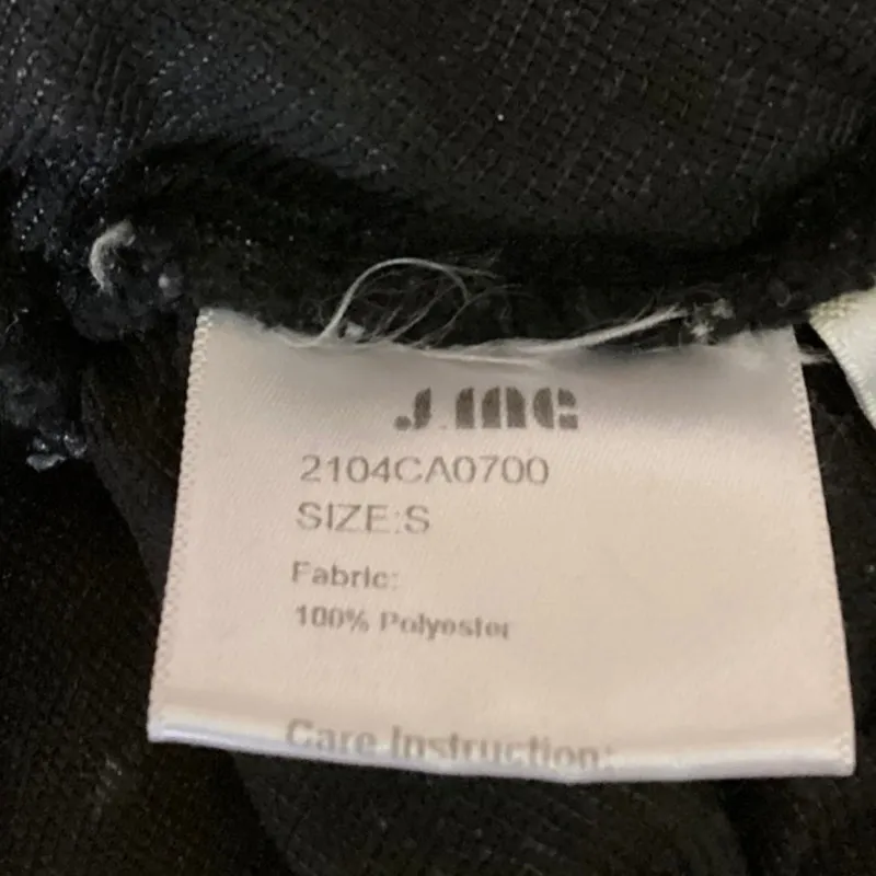 J.Ing Black Abigail Tweed Plaid Button Front Ruffle Flared Mini Pencil Skirt S - Image 4