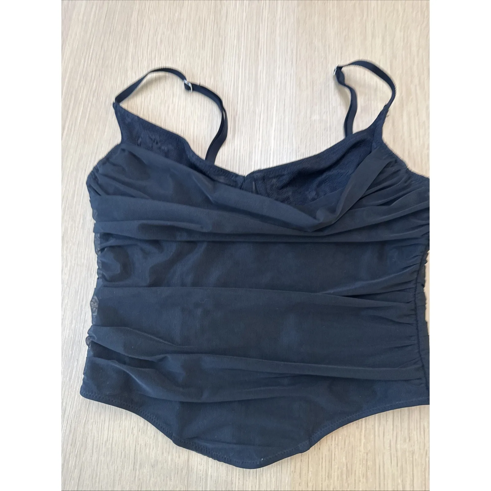 White Fox Mesh Corset Top Size Small 2470 - Image 2