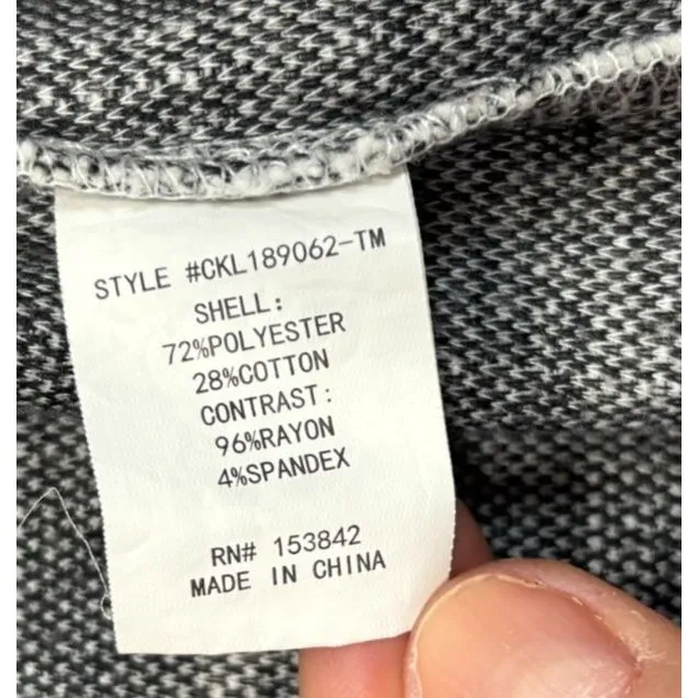 Melloday Blazer Women Sz S Plaid Tweed Open Front Notch Lapel Preppy Academia - Image 7