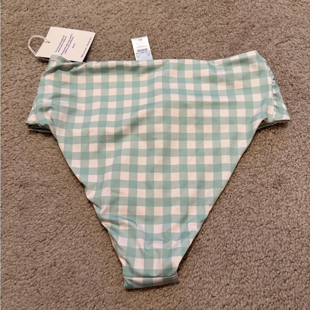 NWT Kitty and Vibe High Hip Bottoms in Green Gingham Size undefined - Image 5