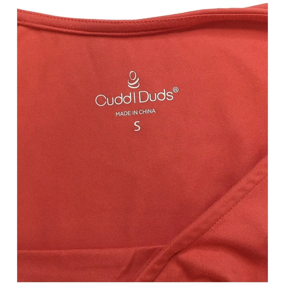 Cuddl Duds Womens Size S Flexwear Romper Tank Dress Sleeveless Spiced Coral - Image 12