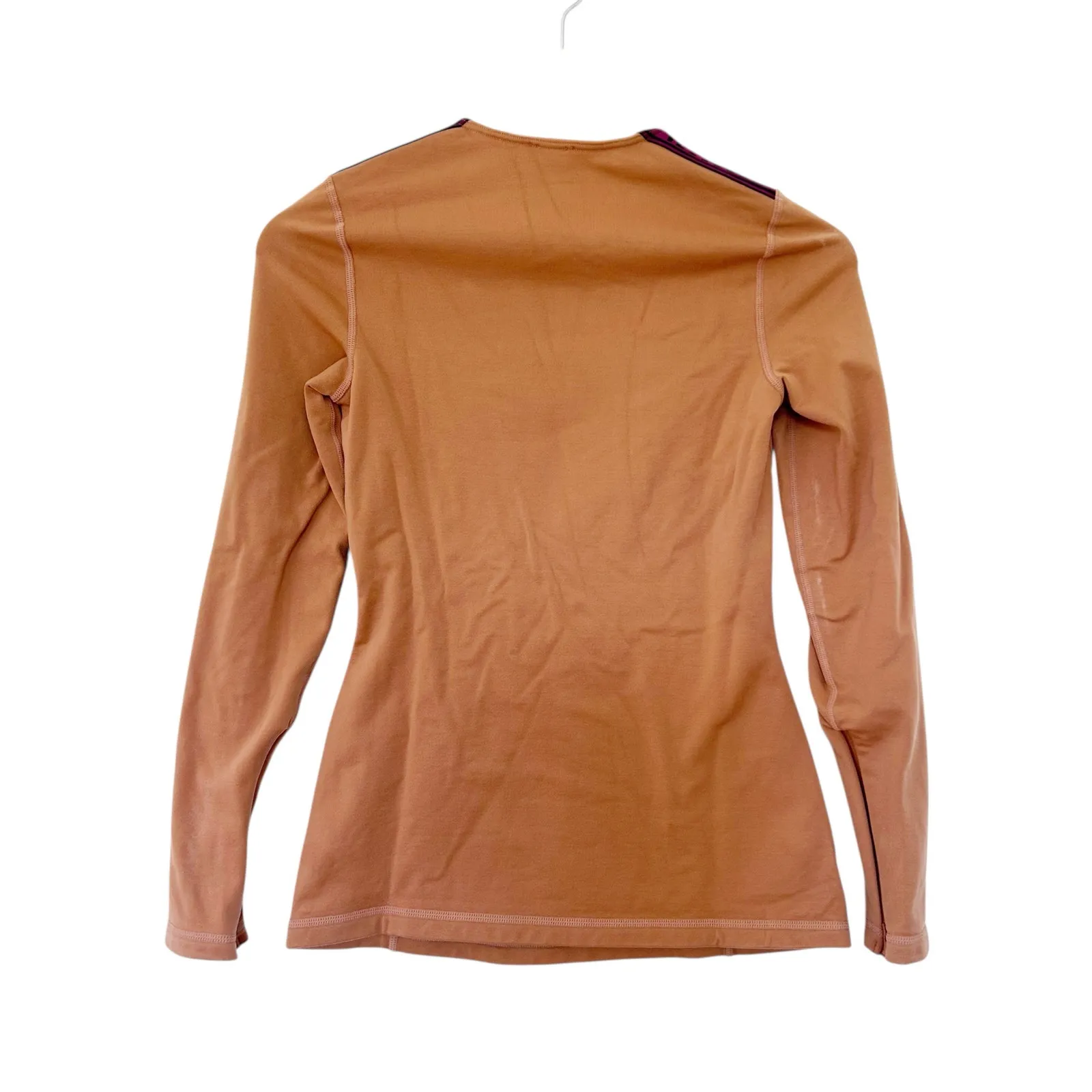 Wolford Tan Long Sleeve Shirt Sz S - Image 6