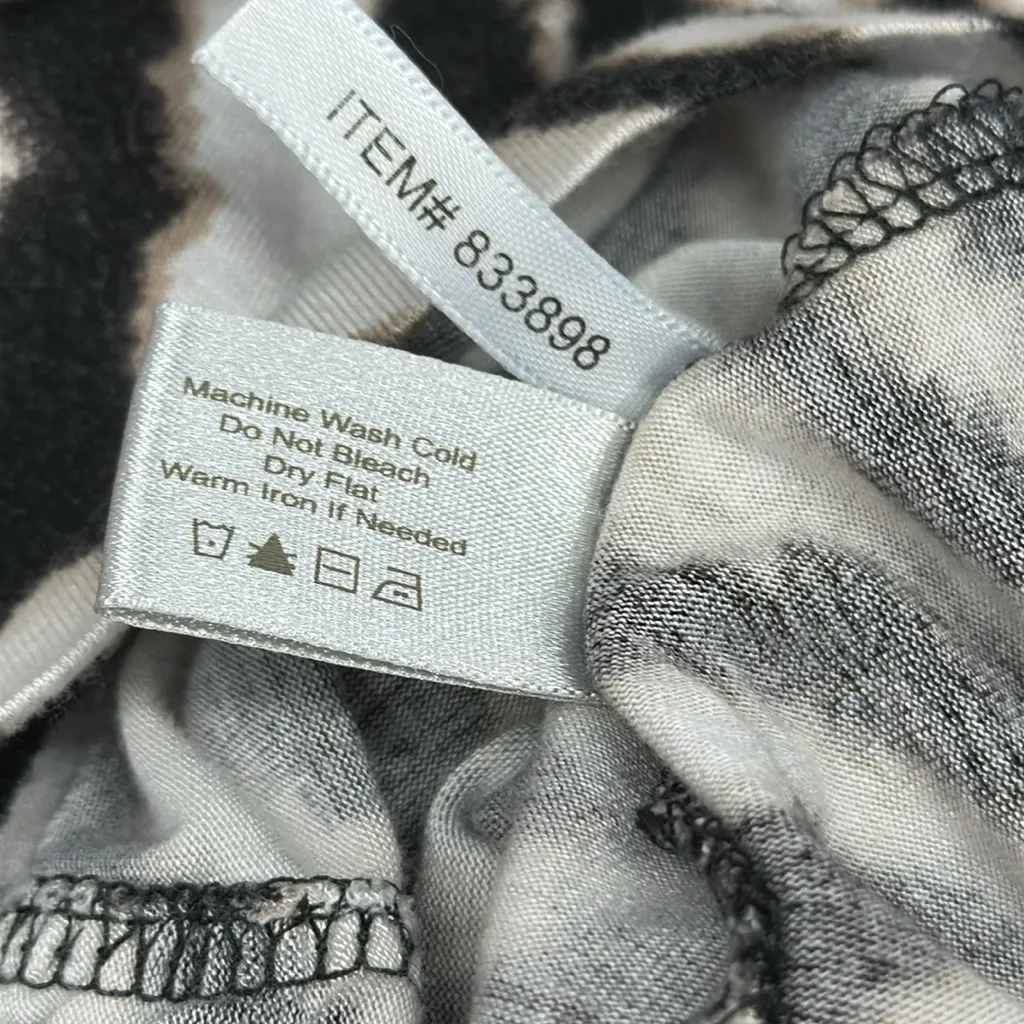 Boston Proper Animal Print Sleeveless Ruched Center Tunic Top Womens Small - Image 10