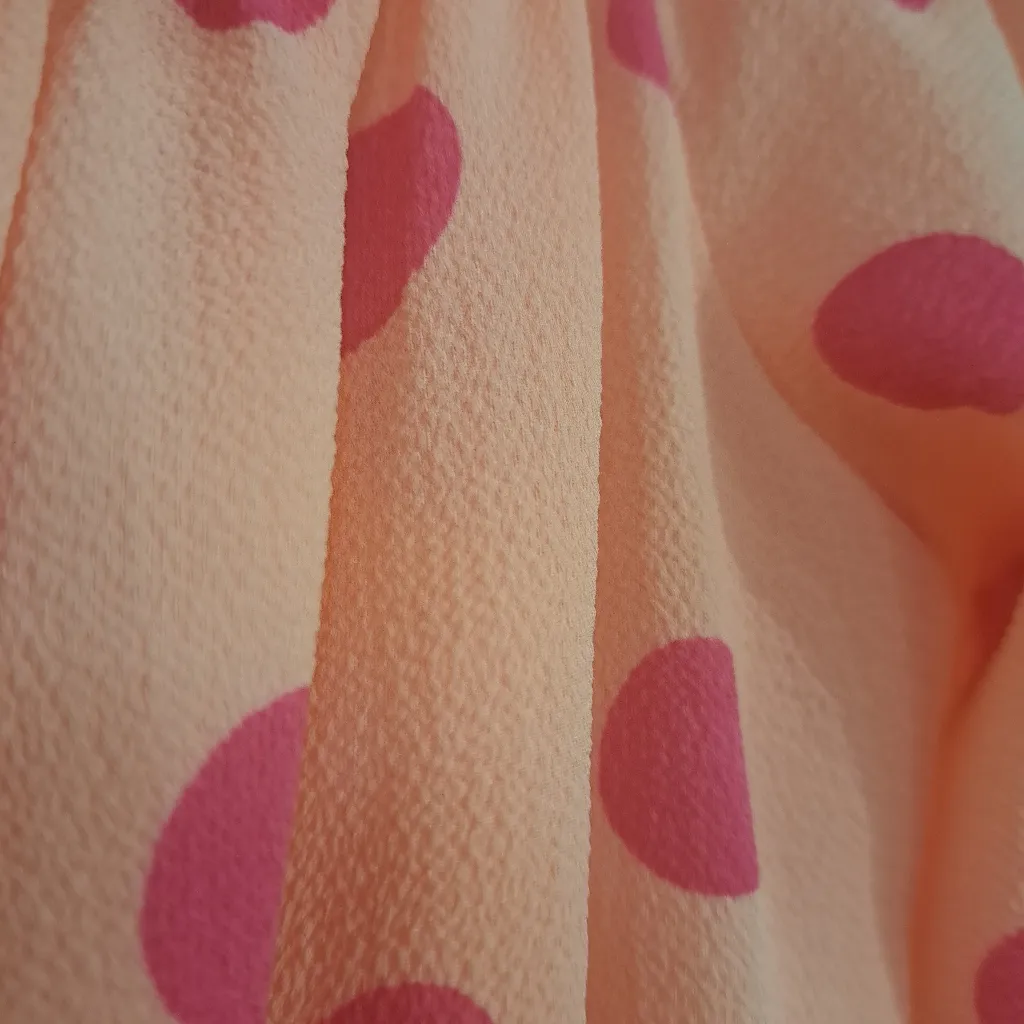 PRETTYLITTLE THINGS Dusty Pink Polka Dot Bardot Tie Waist Shift Dress SIZE 8 - Image 6