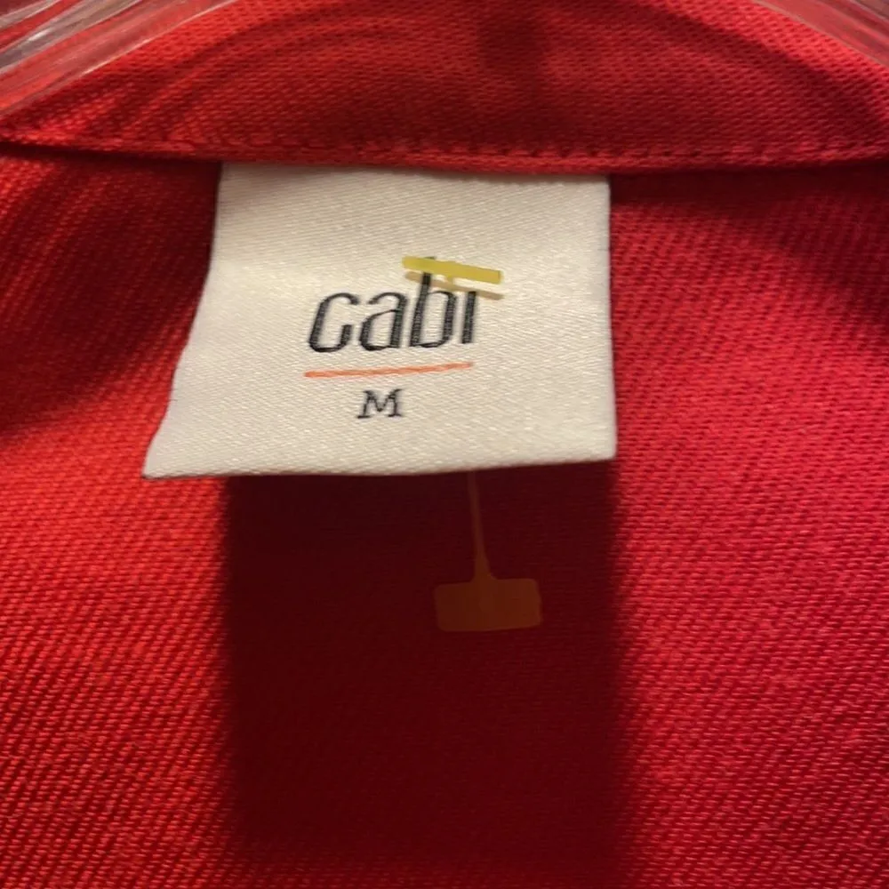 CAbi 5472 Red Valentine linen blend Jacket - Image 6