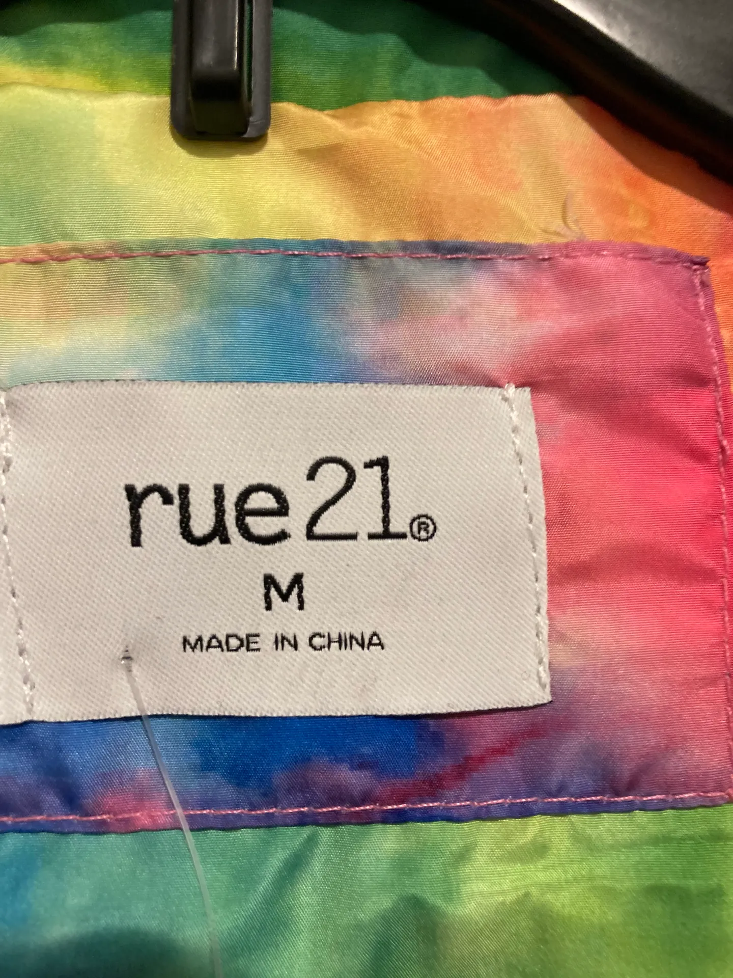 NWT Tie Dye Good Vibes Crop Windbreaker Pull Over - Image 6