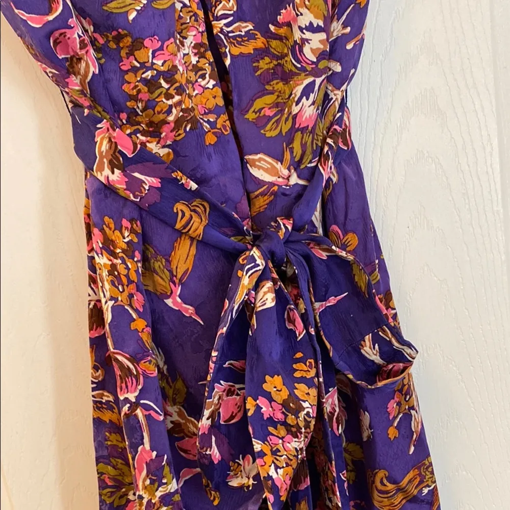 Floral Silk Dress - Image 7
