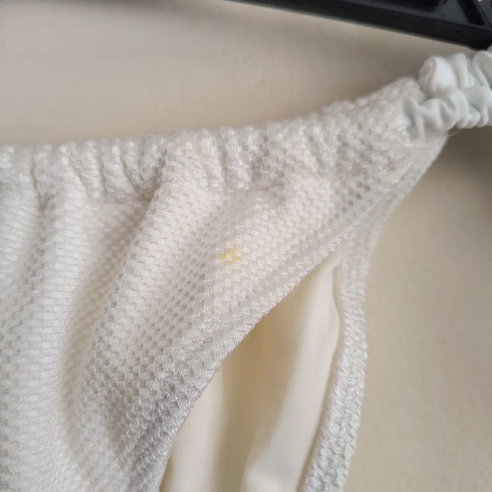 Aerie White Crinkle Triangle Top Two Piece Bikini XL - Image 4