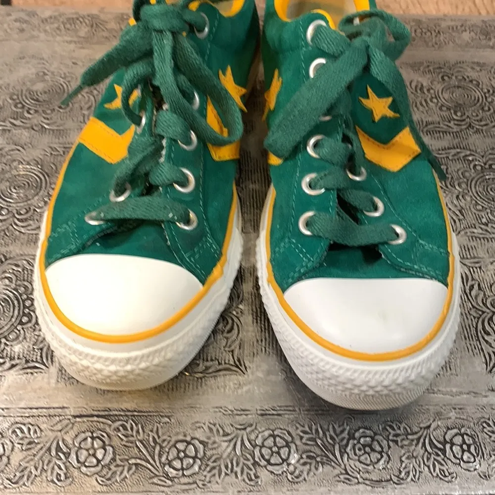 🚫SOLD🚫Vintage Converse One-Star Suede Green & Yellow Low-Tops Sz W7.5/M5.5 - Image 7