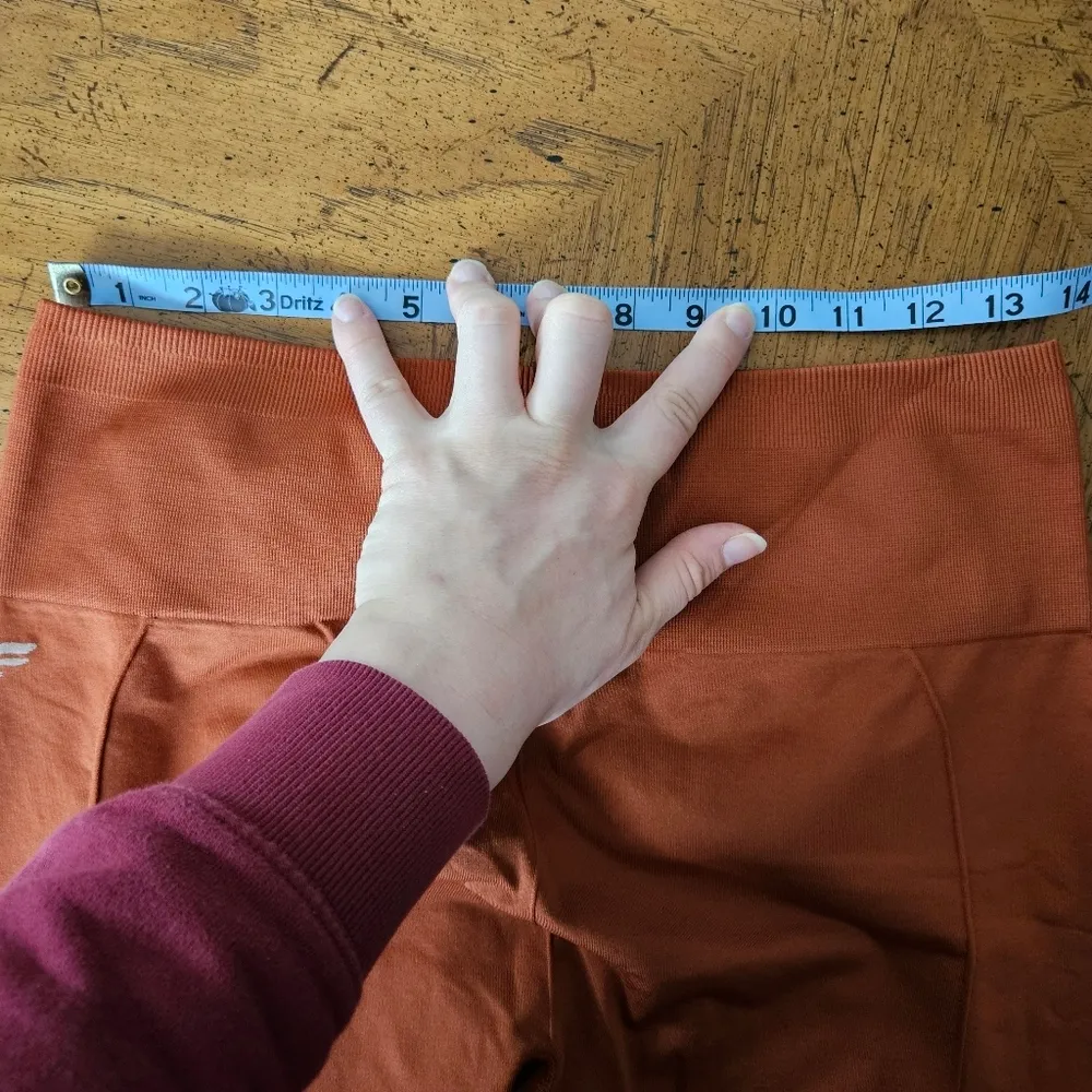 Fabletics Sync Seamless High-Waisted Legging Burnt Brick Athleisure Workout - Image 6